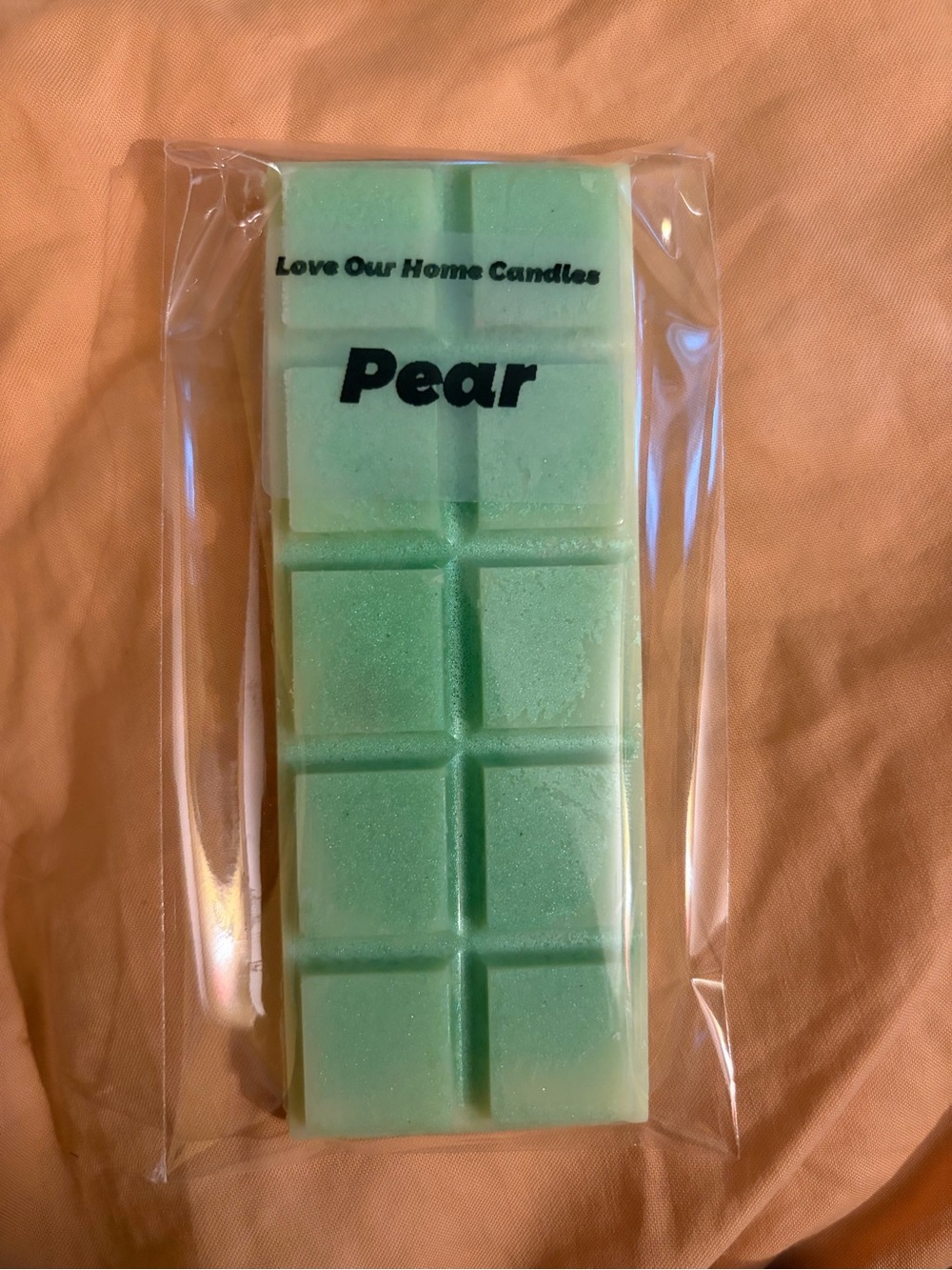 Pear Wax Melt - Light Green Handmade